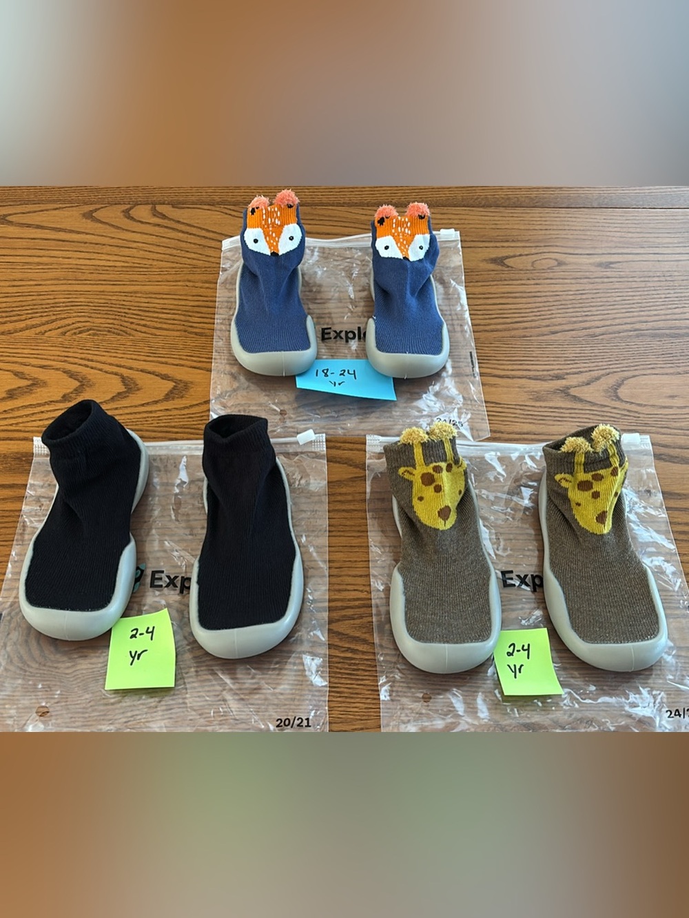 Tiny Exploring Shoes (3 Pairs)